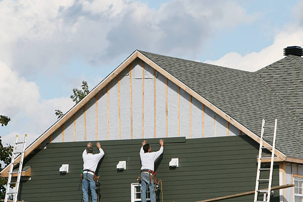 Professional Siding technician working in Monroe, NC